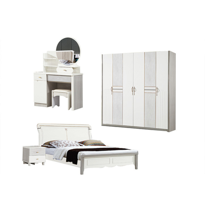 MDF PU Kaca Set Kamar Tidur Minimalis Eropa Perabotan OEM ODM