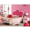 Perabot Kamar Tidur Anak Perempuan Cappellini Dengan Meja Tempat Tidur Putri Merah Muda 1280 * 2050mm