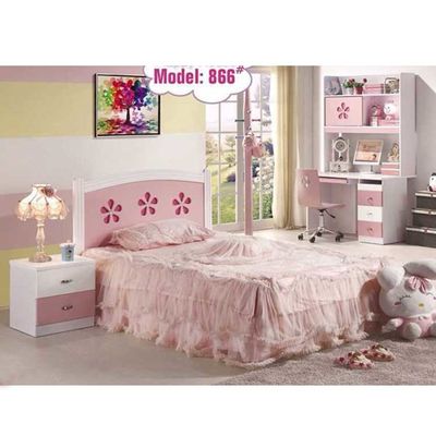 Set Kamar Tidur Anak Kayu Cabrini Pink Disney Princess Kids Furniture