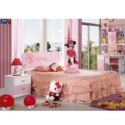 Cabrini Pink Putih Set Kamar Tidur Anak Putri Furnitur Anak-anak 5pcs