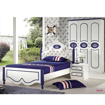 Cappellini Scratch Proof Eco Friendly Children Bedroom Set Furniture White