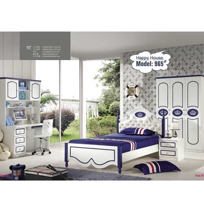 Cappellini Scratch Proof Eco Friendly Children Bedroom Set Furniture White