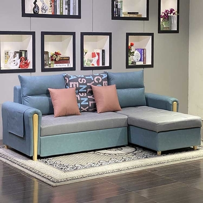 Cappellini Hotel Fabric Sofa Bed L Bentuk Sofa Set Anti Debu