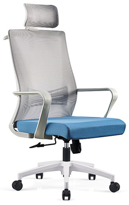 Chrome 100mm Kelas 3 Kursi Ergonomis Modern PU Kulit Kayu Lapis Kursi Ergo Mesh