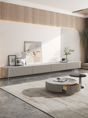 Kabinet TV Ditarik Kayu Nordic Cappellini 1.2*0.6m