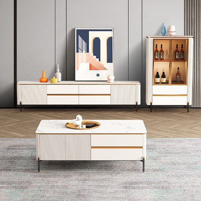 E1 MDF Board Kayu TV Stand Stand Kabinet 120cm * 60cm