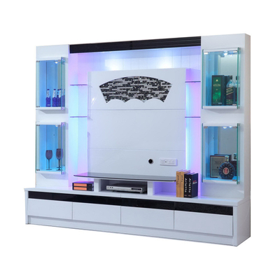 Lemari Ruang Tamu Furnitur Antik Panel MDF Ashley TV Cabinet