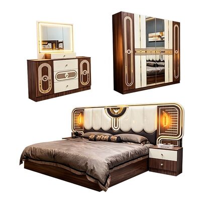 Set Kamar Tidur Lengkap Kerajaan Klasik Turki Ukuran King Tempat Tidur Kamar Utama Bingkai Kayu Murah Mewah Set Furnitur Kamar Tidur Modern